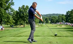 Apostas em golfe, taco e bola no green
